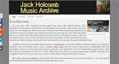 Desktop Screenshot of jackholcomb.org