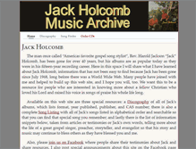 Tablet Screenshot of jackholcomb.org